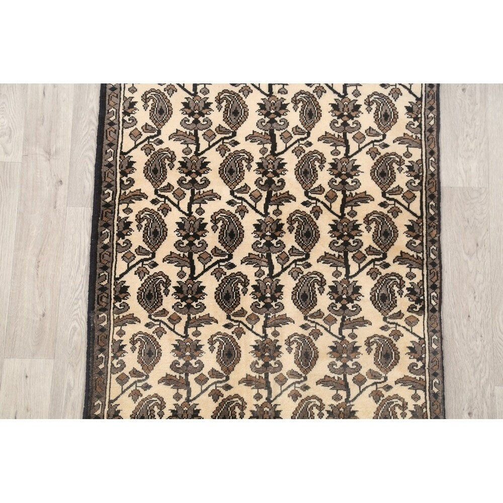 Modern Hand Made Wool Tradtional Gabbeh Persian Area Rug - 5'2" x 3'6" - 5'2" x 3'6"