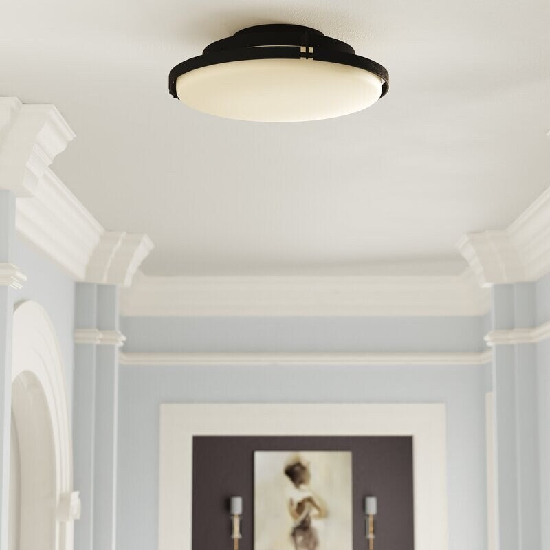 Modern Home 14711 AG Three Light Flush Mount Antique Gold - Exact Size