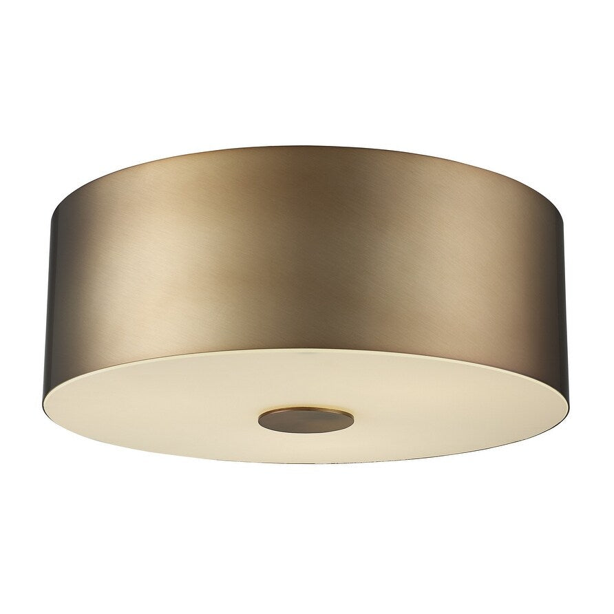 Modern Home 14711 AG Three Light Flush Mount Antique Gold - Exact Size