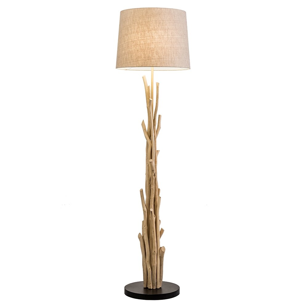 Modern Home Nautical Driftwood Branches Wooden Floor Lamp