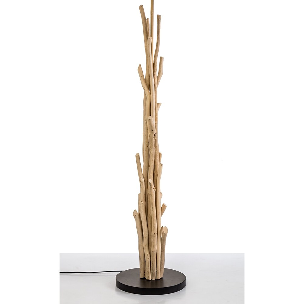 Modern Home Nautical Driftwood Branches Wooden Floor Lamp