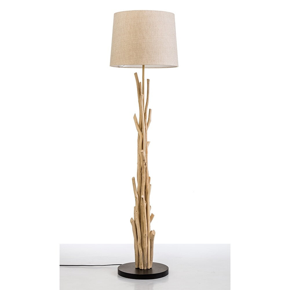 Modern Home Nautical Driftwood Branches Wooden Floor Lamp