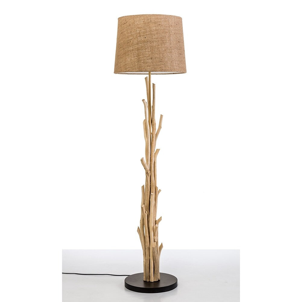 Modern Home Nautical Driftwood Branches Wooden Floor Lamp