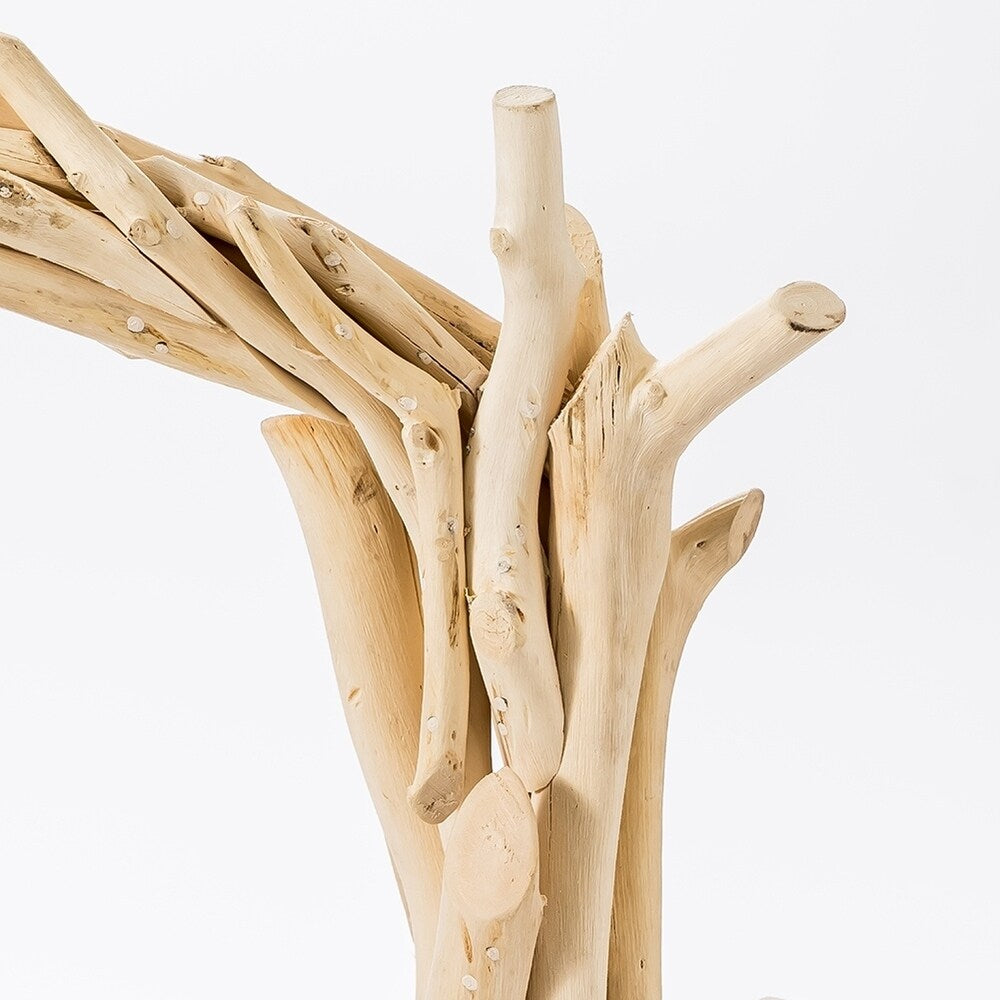 Modern Home Offset Driftwood Nautical Wooden Table Lamp