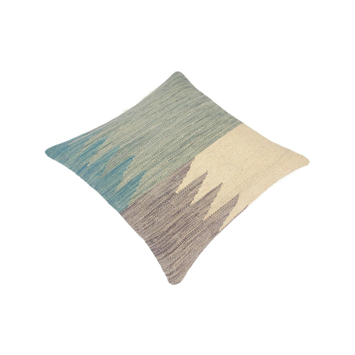 Modern Imogene Hand-Woven Turkish Kilim Pillow 18 in. x 18 in.