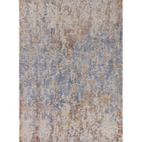Modern Indian Abstract Area Rug Handmade Wool Carpet - 7'10"x 9'10"