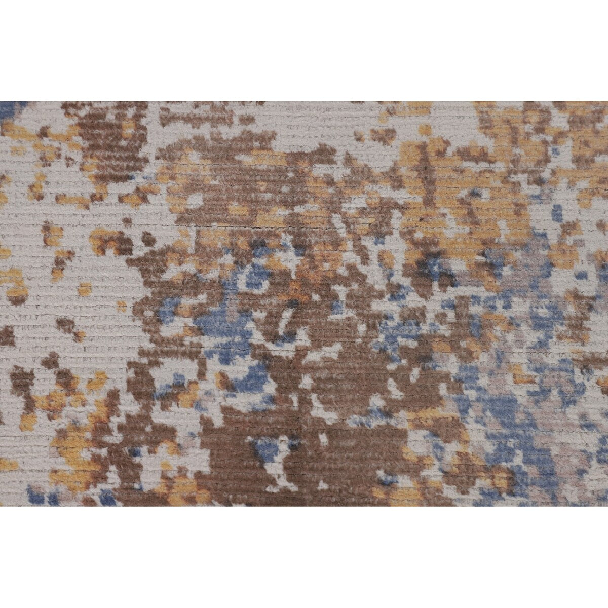 Modern Indian Abstract Area Rug Handmade Wool Carpet - 7'10"x 9'10"