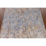 Modern Indian Abstract Area Rug Handmade Wool Carpet - 7'10"x 9'10"