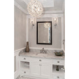Modern Interiors LED Pendant Quartz Black - Exact Size