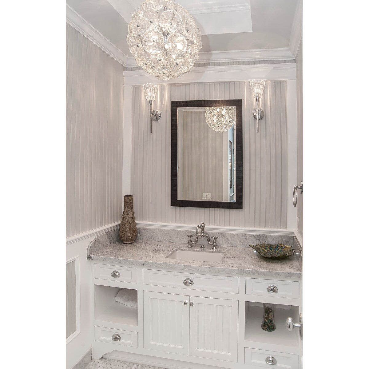 Modern Interiors LED Pendant Supernova Polished Chrome - Exact Size