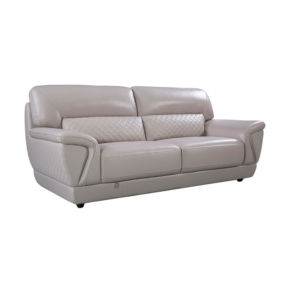 Modern Italian Leather Upholstered Sofa