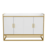 Modern Kitchen Buffet Storage Cabinet Cupboard Gloss with Metal Legs for living room Kitchen