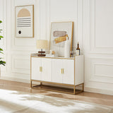 Modern Kitchen Buffet Storage Cabinet Cupboard Gloss with Metal Legs for living room Kitchen