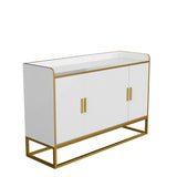 Modern Kitchen Buffet Storage Cabinet Cupboard Gloss with Metal Legs for living room Kitchen