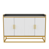 Modern Kitchen Buffet Storage Cabinet Cupboard Gloss with Metal Legs for living room Kitchen