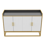 Modern Kitchen Buffet Storage Cabinet Cupboard Gloss with Metal Legs for living room Kitchen