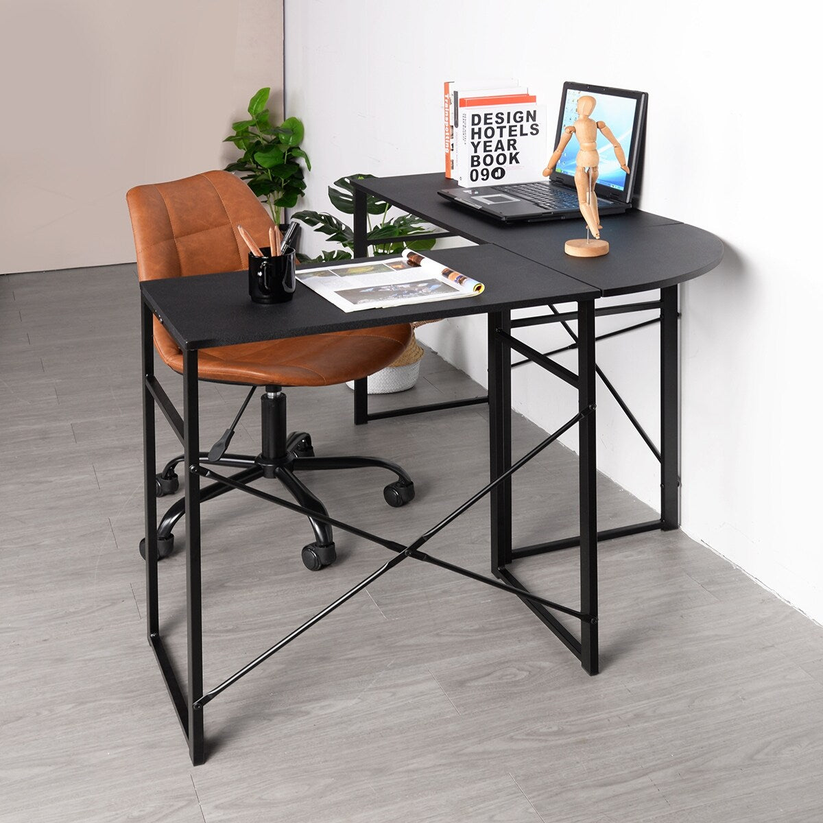 Modern L-Shape Office Desk(48x41x28inch)
