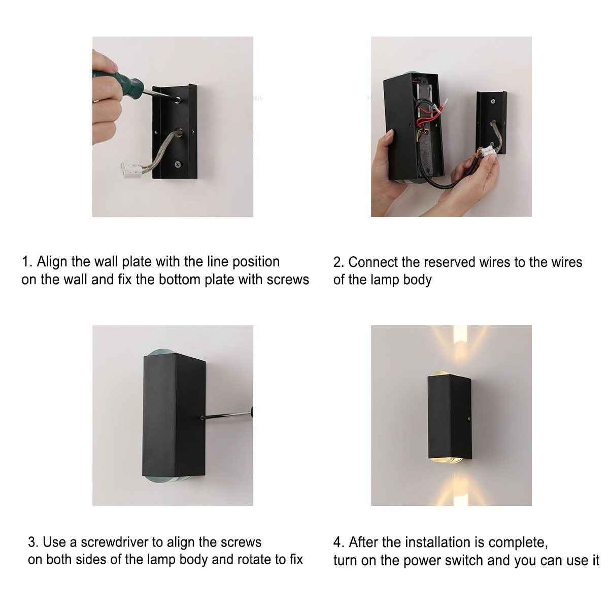 Modern LED Outdoor Beam Wall Sconce Porch Light