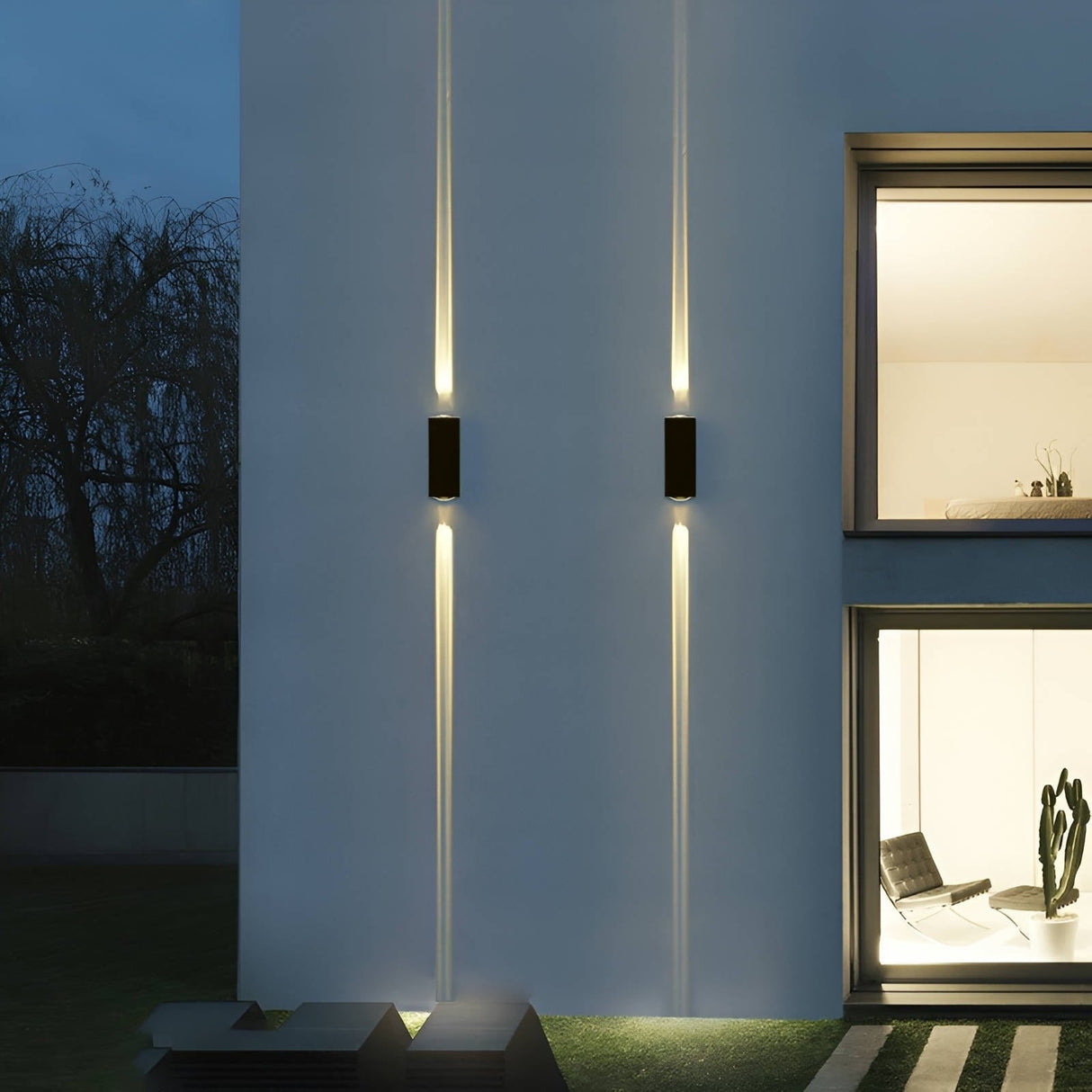 Modern LED Outdoor Beam Wall Sconce Porch Light