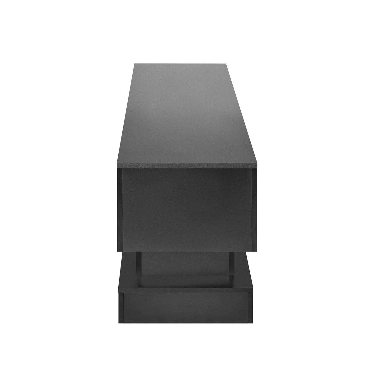 16-Color LED Lights TV Stand for TV up to 55"/65", Modern Entertainment Center with 2 Drawers