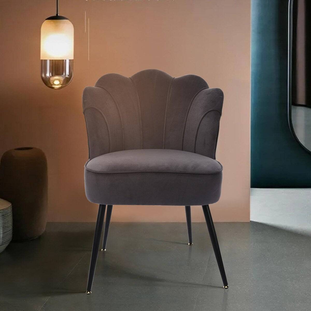 Modern Large Cotton Fabric Lazy Chair