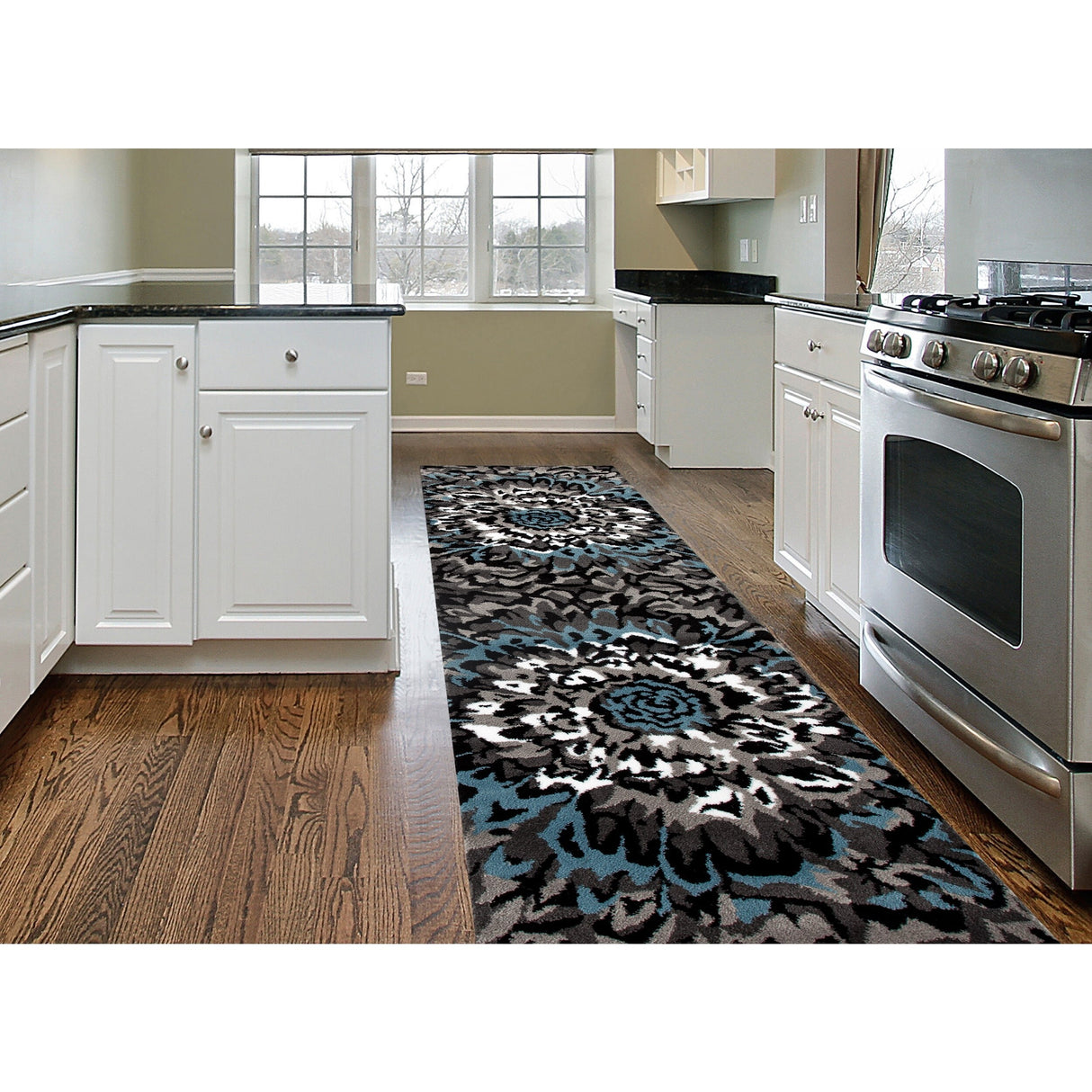 World Rug Gallery Modern Large Floral Area Rug