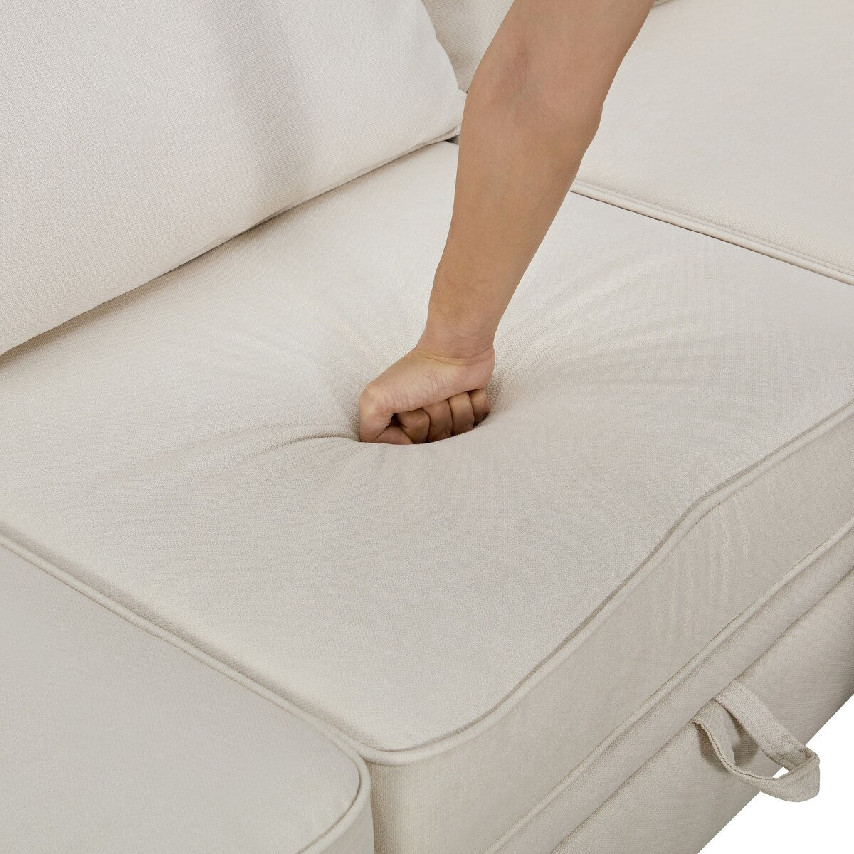 Modern Large U-Shape Modular Sectional Sofa Convertible Sofa Bed With Reversible Chaise And Storage Seat