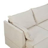 Modern Large U-Shape Modular Sectional Sofa Convertible Sofa Bed With Reversible Chaise And Storage Seat