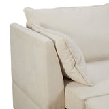 Modern Large U-Shape Modular Sectional Sofa Convertible Sofa Bed With Reversible Chaise And Storage Seat