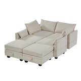 Modern Large U-Shape Modular Sectional Sofa with Reversible Chaise