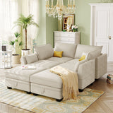 Modern Large U-Shape Modular Sectional Sofa with Reversible Chaise