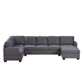 Modern Large Upholstered U-Shape Sectional Sofa