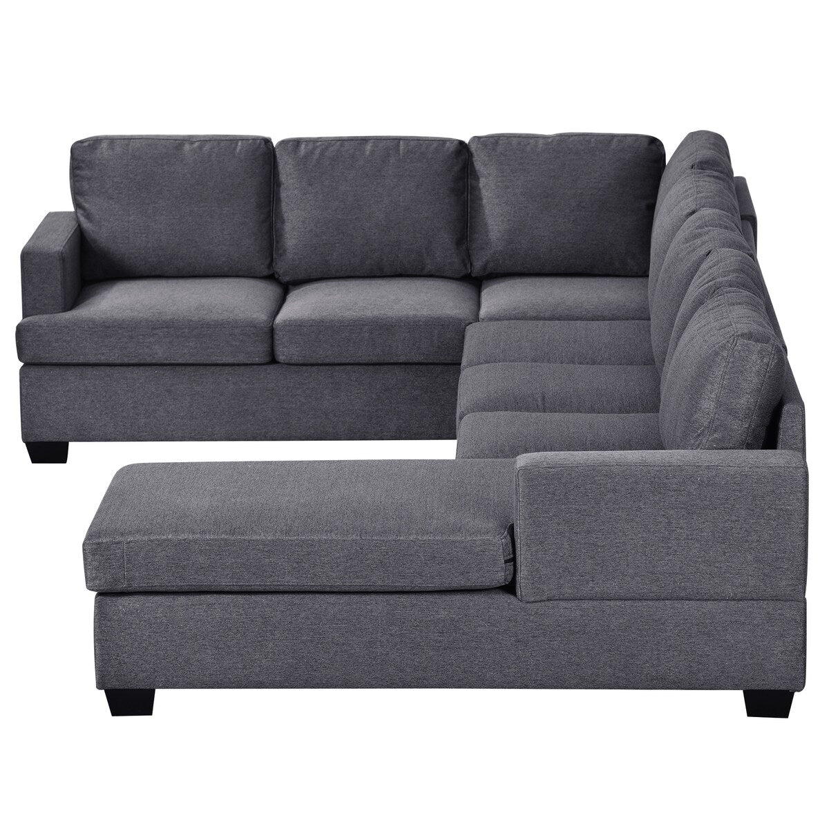 Modern Large Upholstered U-Shape Sectional Sofa