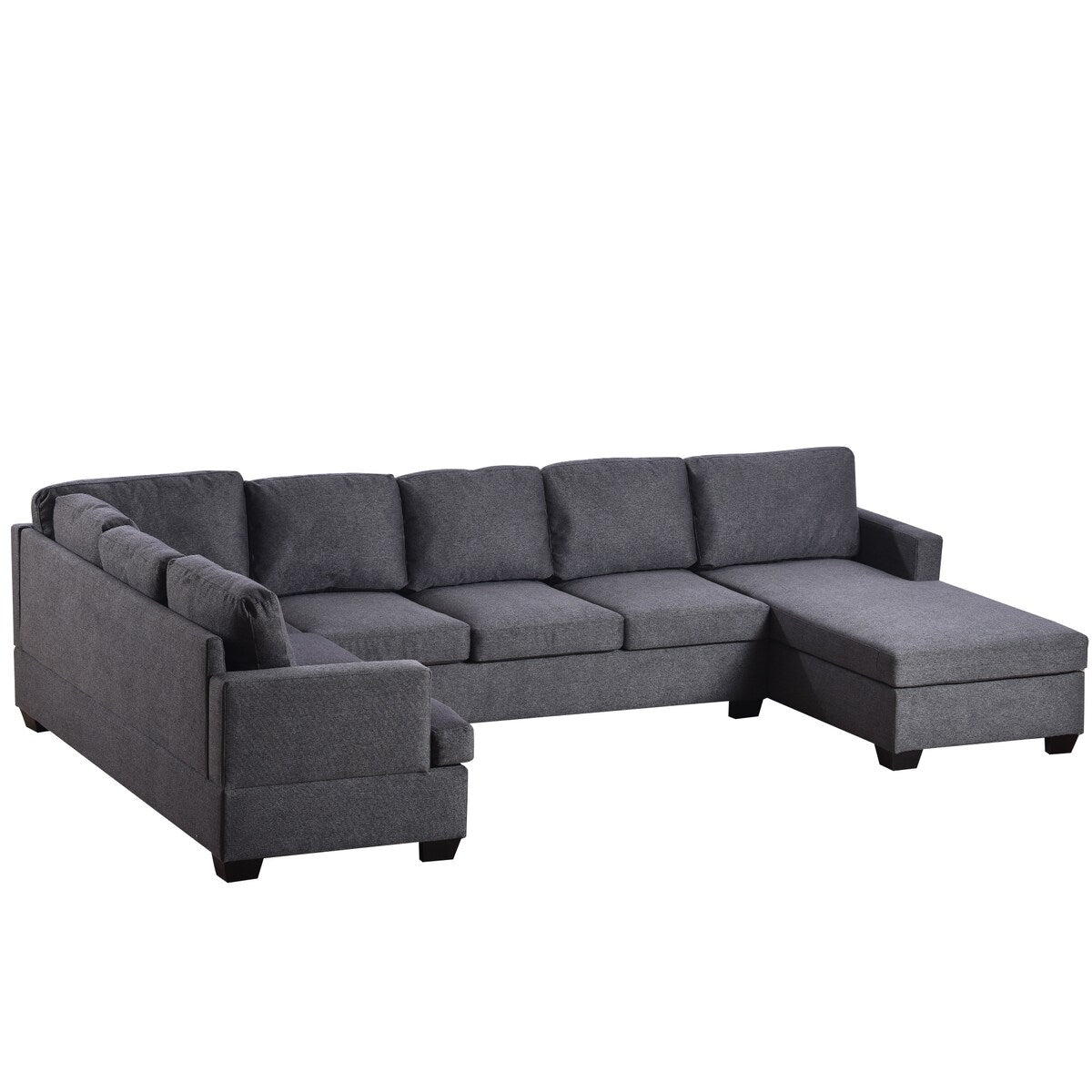 Modern Large Upholstered U-Shape Sectional Sofa