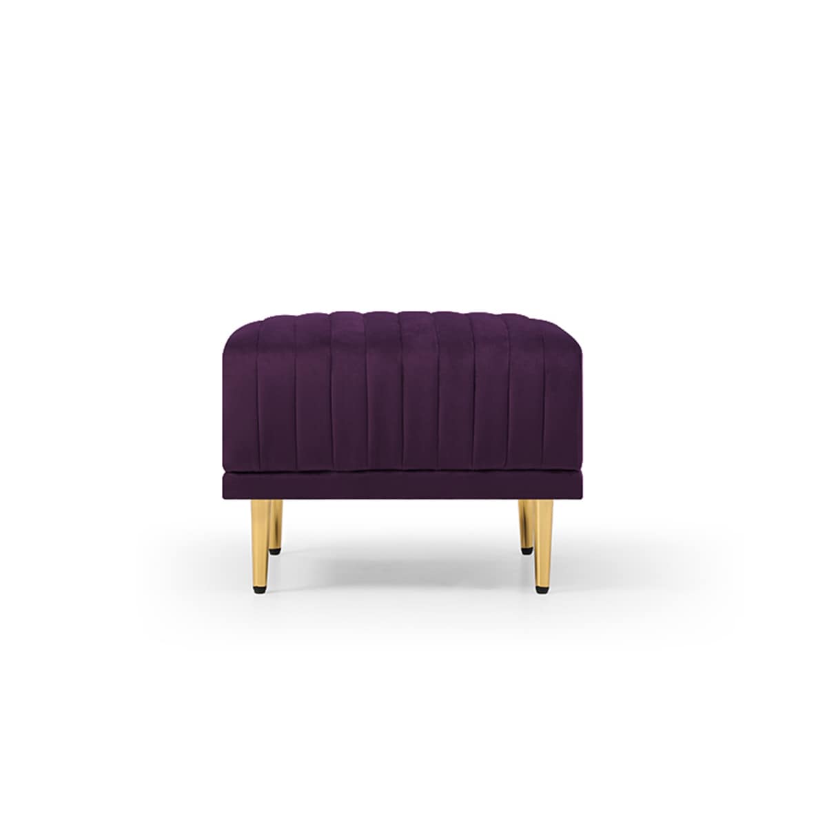 Modern Large Velvet Fabric L-Shape Chaise Lounge Couch Sectional Sofa Eggplant