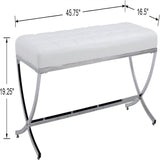 Modern Leather Entryway Bench