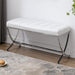 Modern Leather Entryway Bench