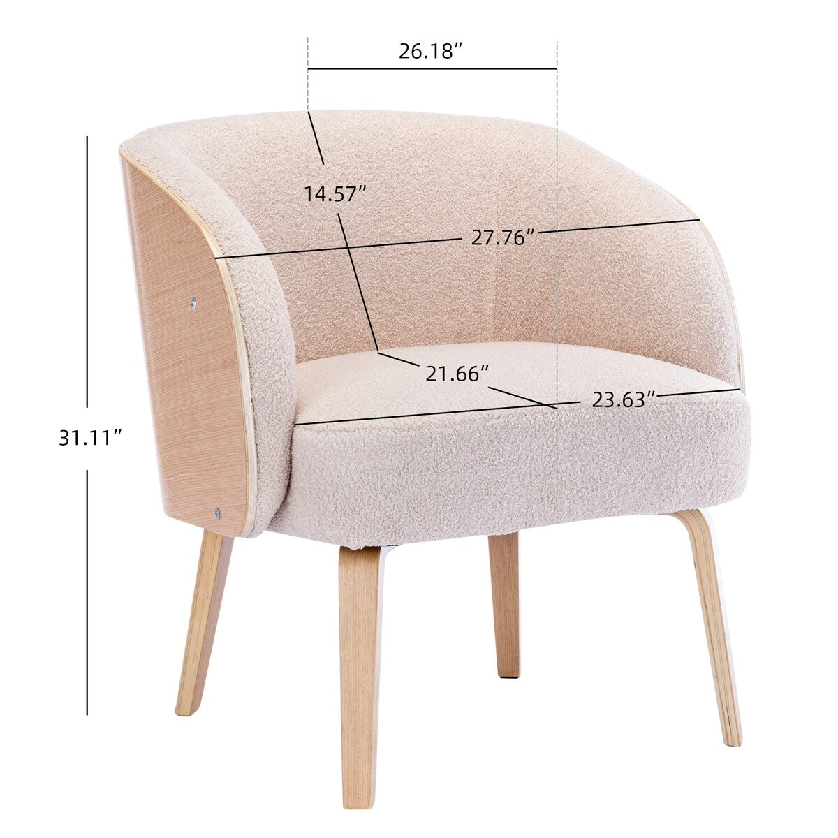 Modern Leisure single chair Upholstered living room chair