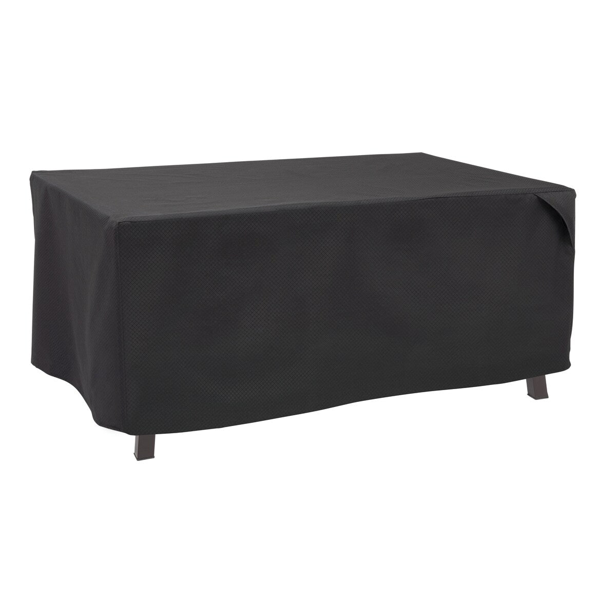 Modern Leisure® Black Diamond Patio Fire Pit Cover, Waterproof, 48"L x 25"W x 18"H, Black
