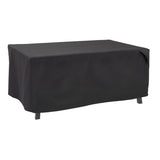 Modern Leisure® Black Diamond Patio Fire Pit Cover, Waterproof, 48"L x 25"W x 18"H, Black