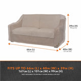 Modern Leisure® Garrison Loveseat Cover, Waterproof, 66"L x 40"W x 39"H, Sandstone
