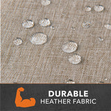 Modern Leisure® Garrison Square Fire Pit Table Cover, Waterproof, 42" Square x 22"H, Sandstone