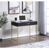 Modern Life Desk with Gold Metal Legs