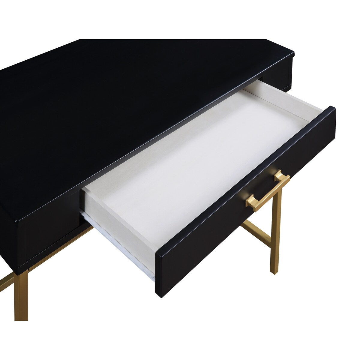Modern Life Desk with Gold Metal Legs