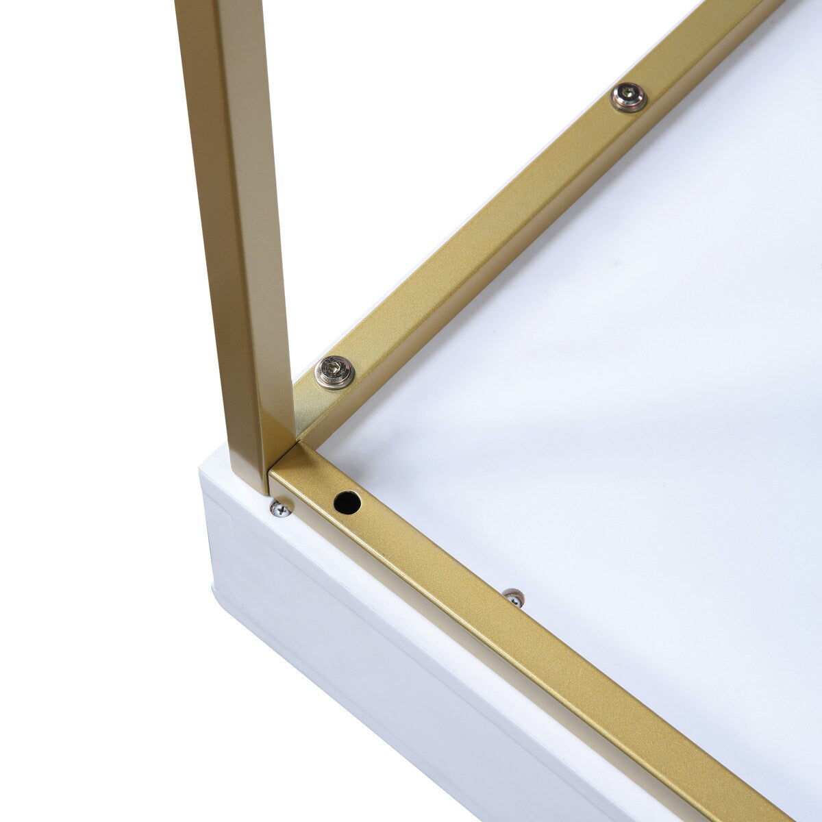 Modern Life Desk with Gold Metal Legs