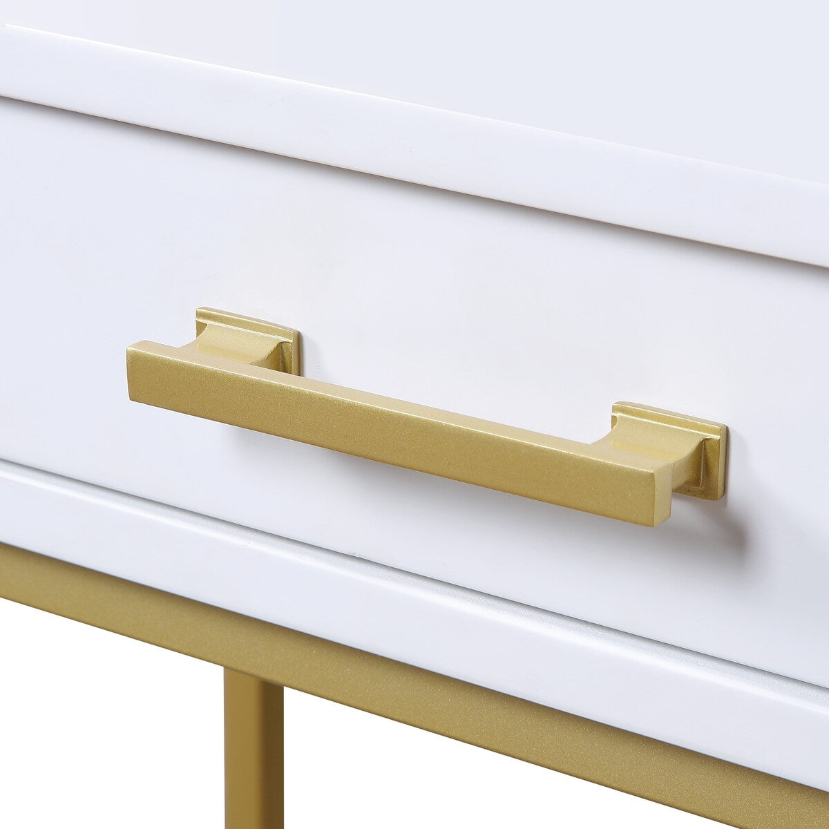 Modern Life Desk with Gold Metal Legs