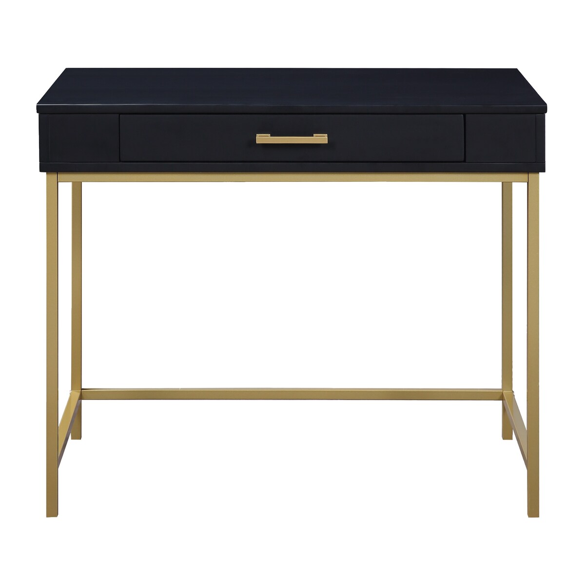Modern Life Desk with Gold Metal Legs
