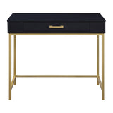 Modern Life Desk with Gold Metal Legs