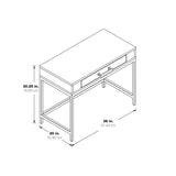 Modern Life Desk with Gold Metal Legs