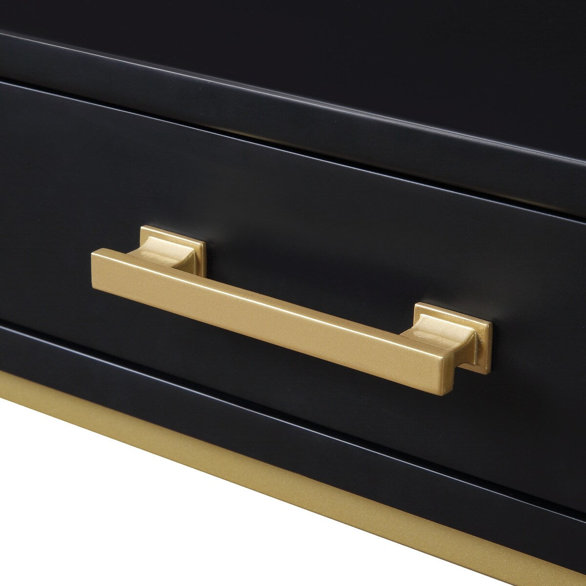 Modern Life Desk with Gold Metal Legs